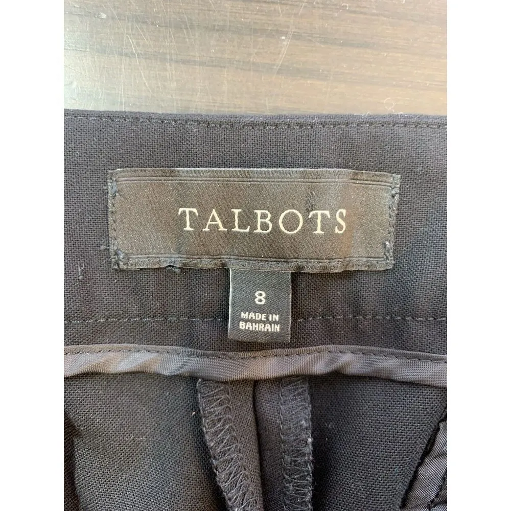 Talbots Signature Black Pants Women 8 Trouser Lined Office Church Academia BH684 - Image 4
