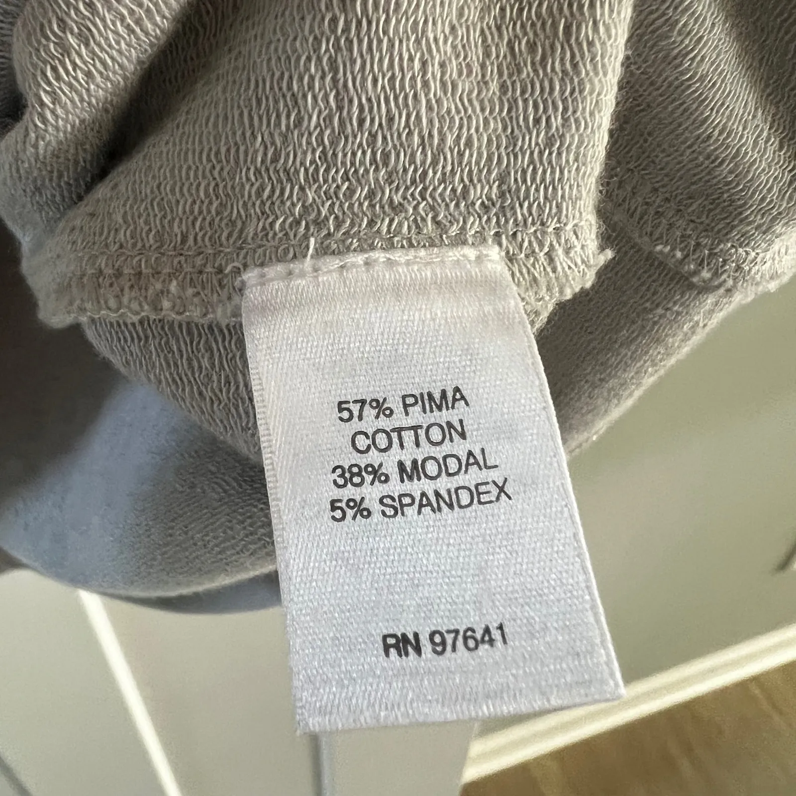 Pure Jill Women's XS Gray Pima Cotton Modal Spandex Long Sleeve‎ Pocket Dress - Image 4