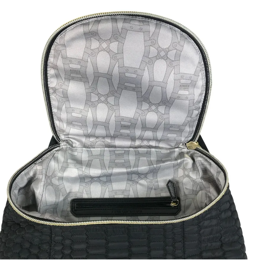 AIMEE KESTENBERG Sardinia Backpack Black Lightweight Quilted Travel Lifestyle - Image 8