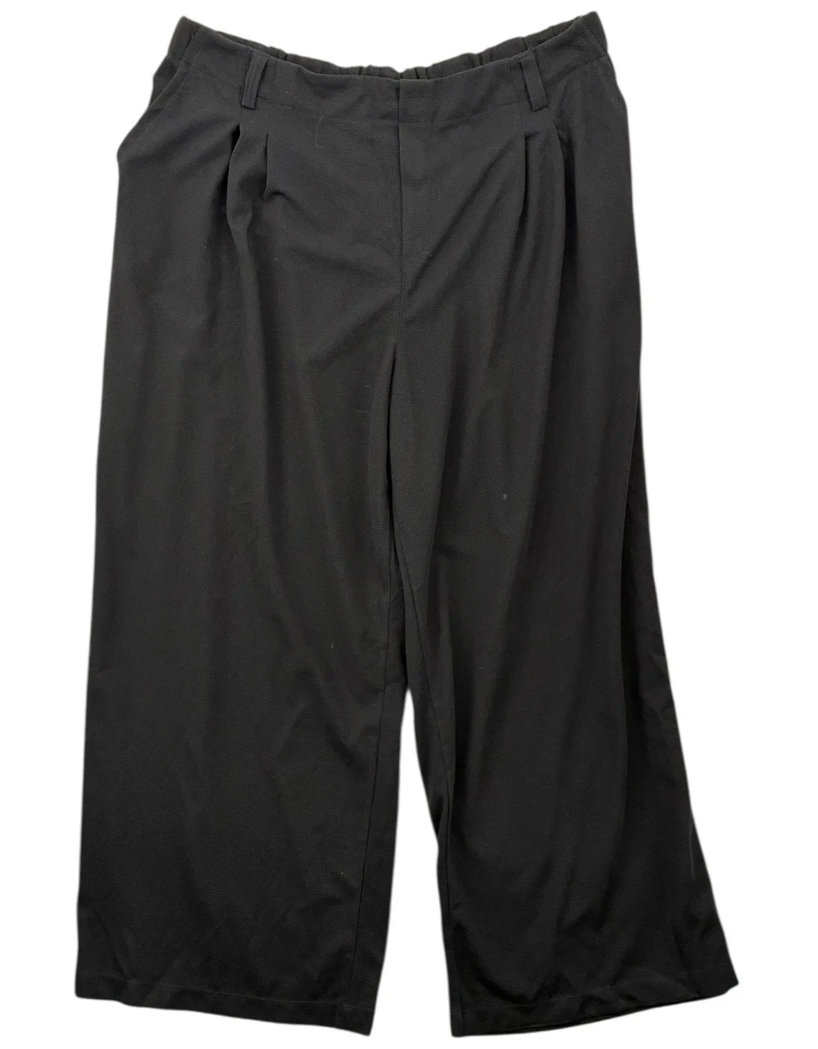 Halara Black Wide Leg Pleated Palazzo Pants Plus Size 2X Waffle Curvy Plus! - Image 1