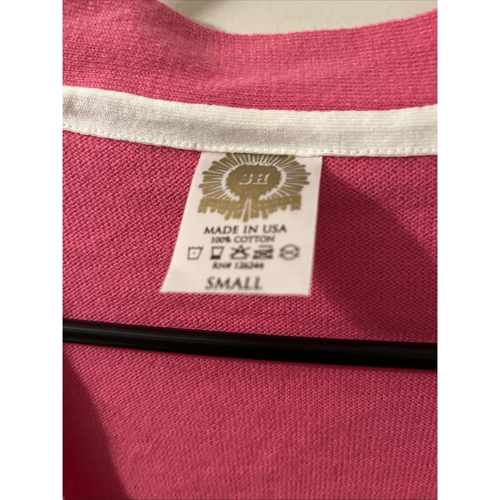 University Of Nevada Las Vegas UNLV Women's Cardigan Sweater Size S Pink White - Image 3