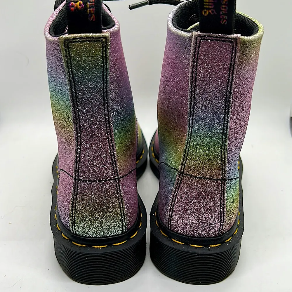 Dr. Martens NIB Pascal Glitter Boots Shoe **Size 6** 🌈🌈 - Image 4