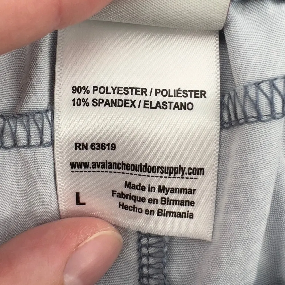 Avalance Women L Walking Hiking 4" Inseam Shorts Blue Zipped Pockets Lightweight - Image 5