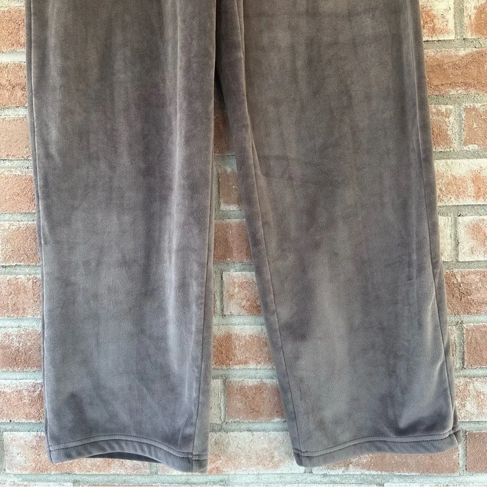 House of Harlow 1960 Velour Wide Leg Sweatpants Gray Purple Y2K Women’s Medium - Image 3