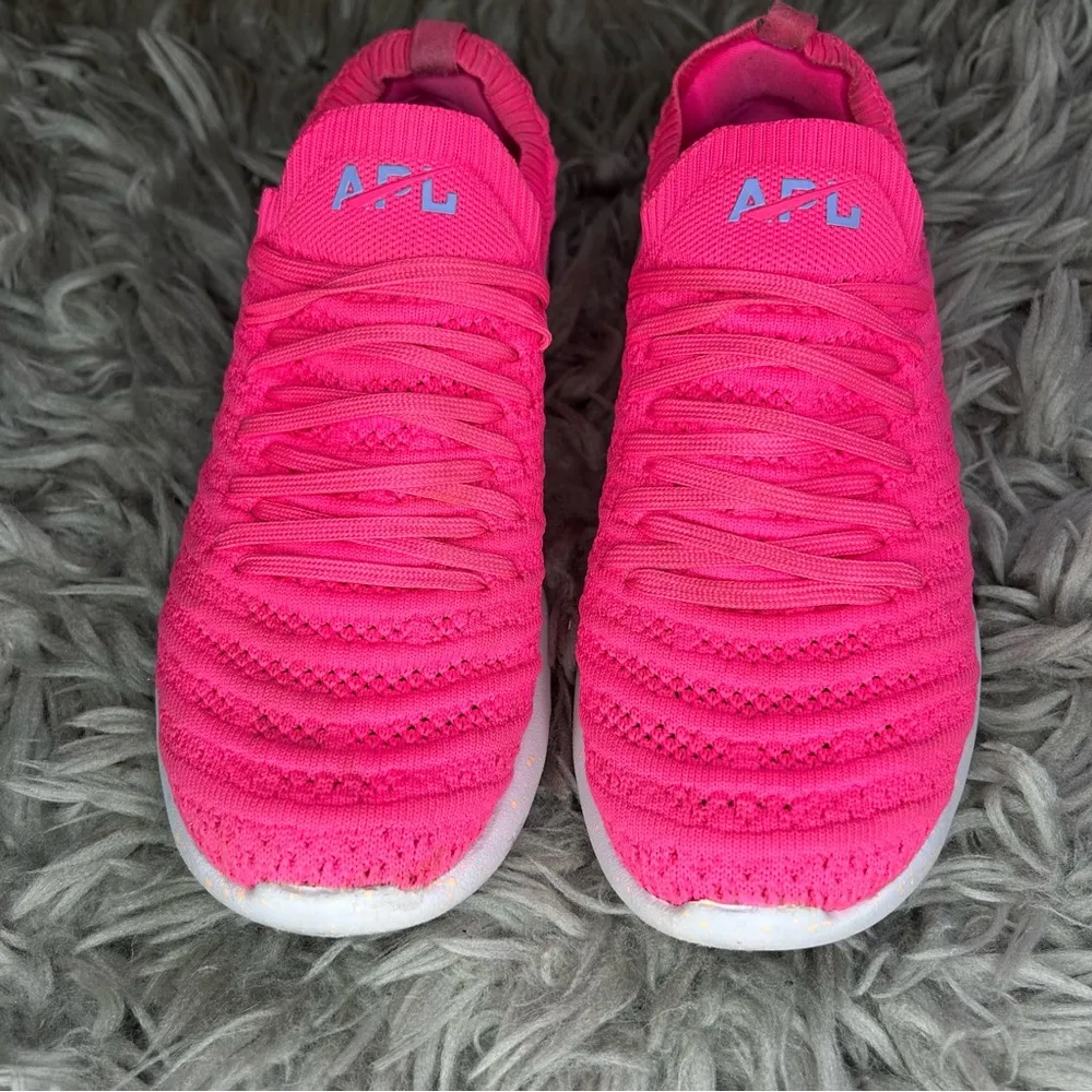 APL Techloom Wave hot pink lace up athletic sneakers women’s shoe size 6 - Image 4