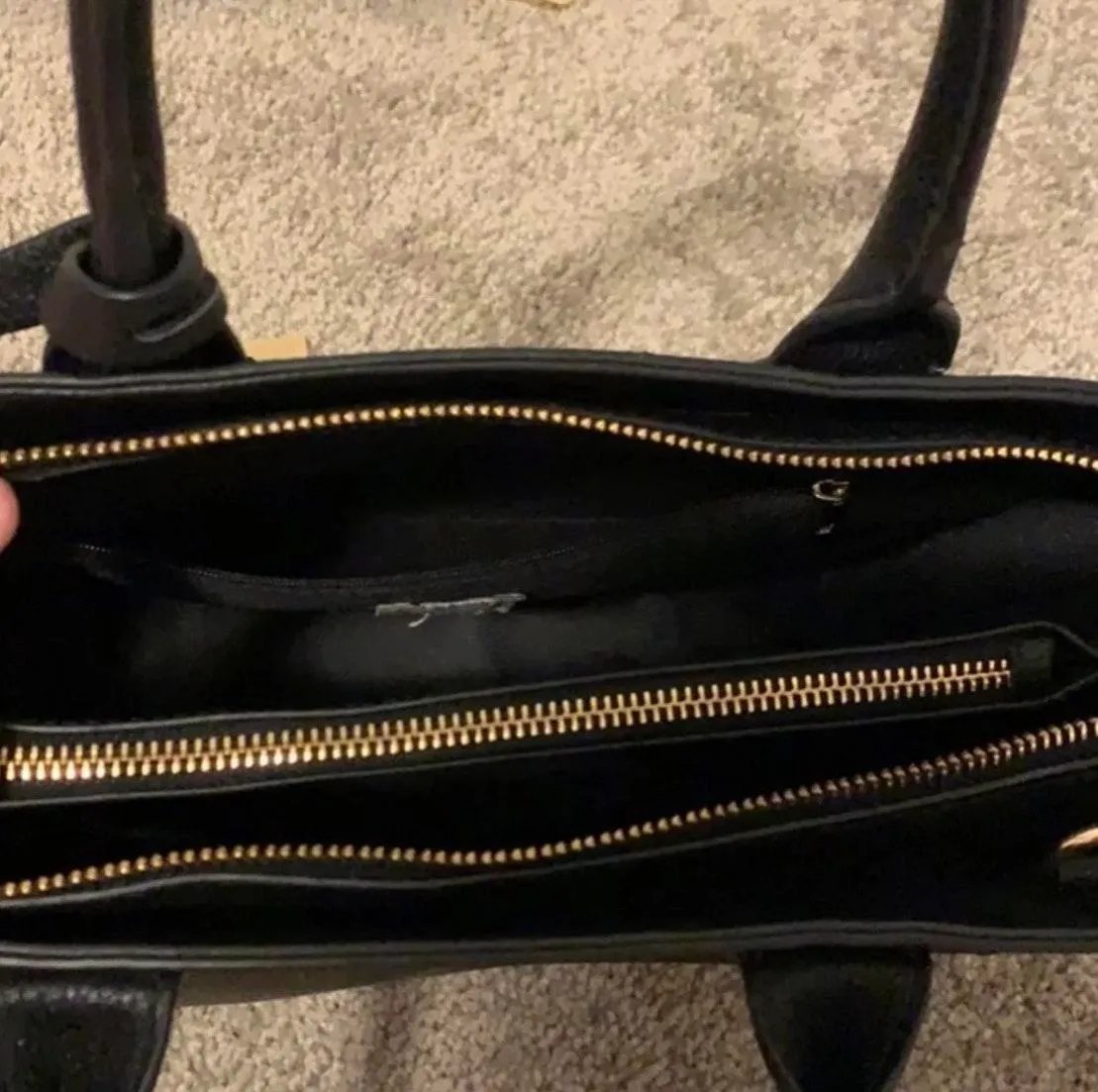 Target Black Faux Leather Purse - Image 6