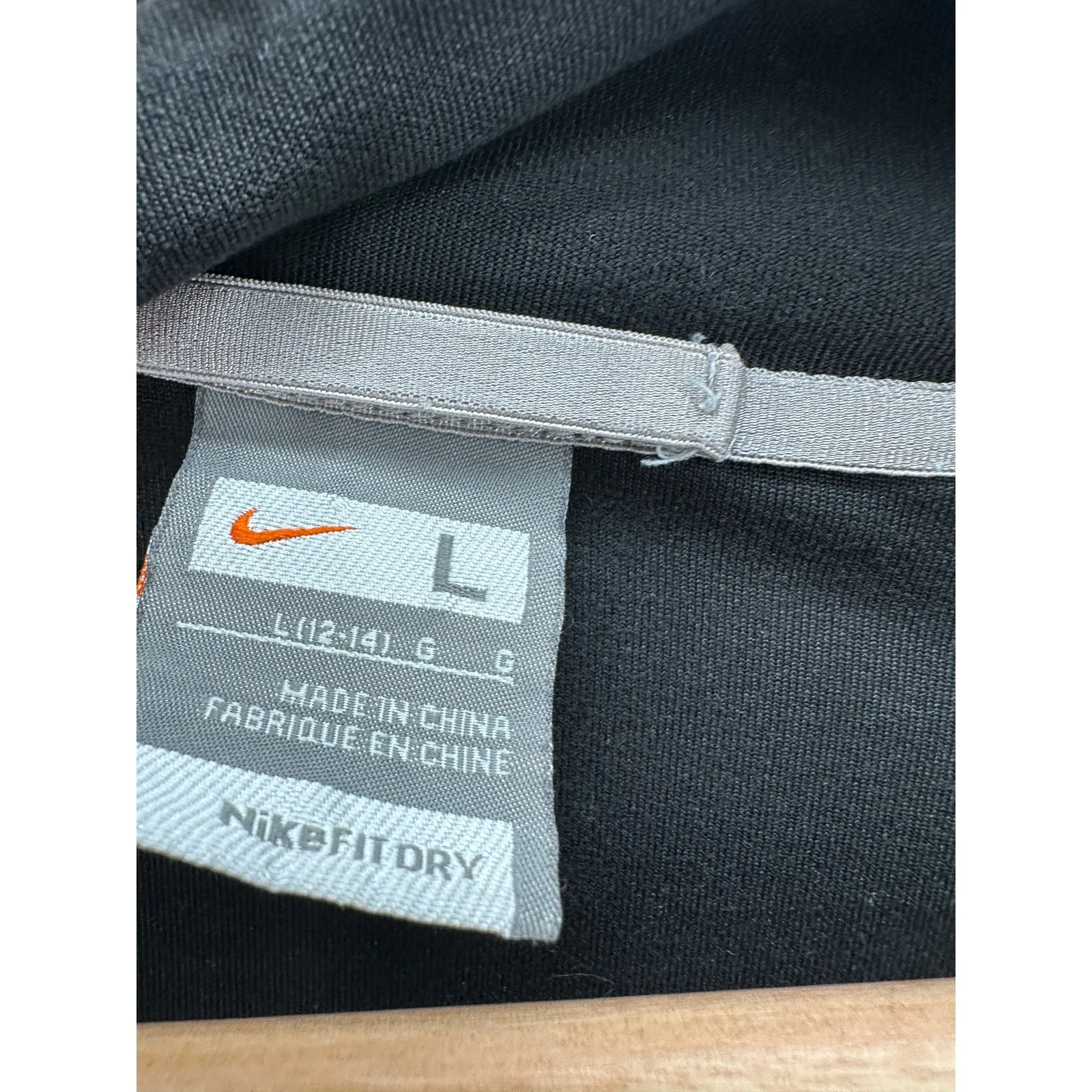 Nike Fit Dry 2000's Black Full Zip Training Practice Jacket Women Large - Image 6