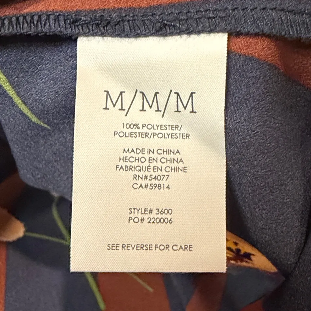 Cabi- BUNDLE! 2 Sleeveless Hi-Low Blouse Tops Floral Stripe + Gold Tie- Size M - Image 5