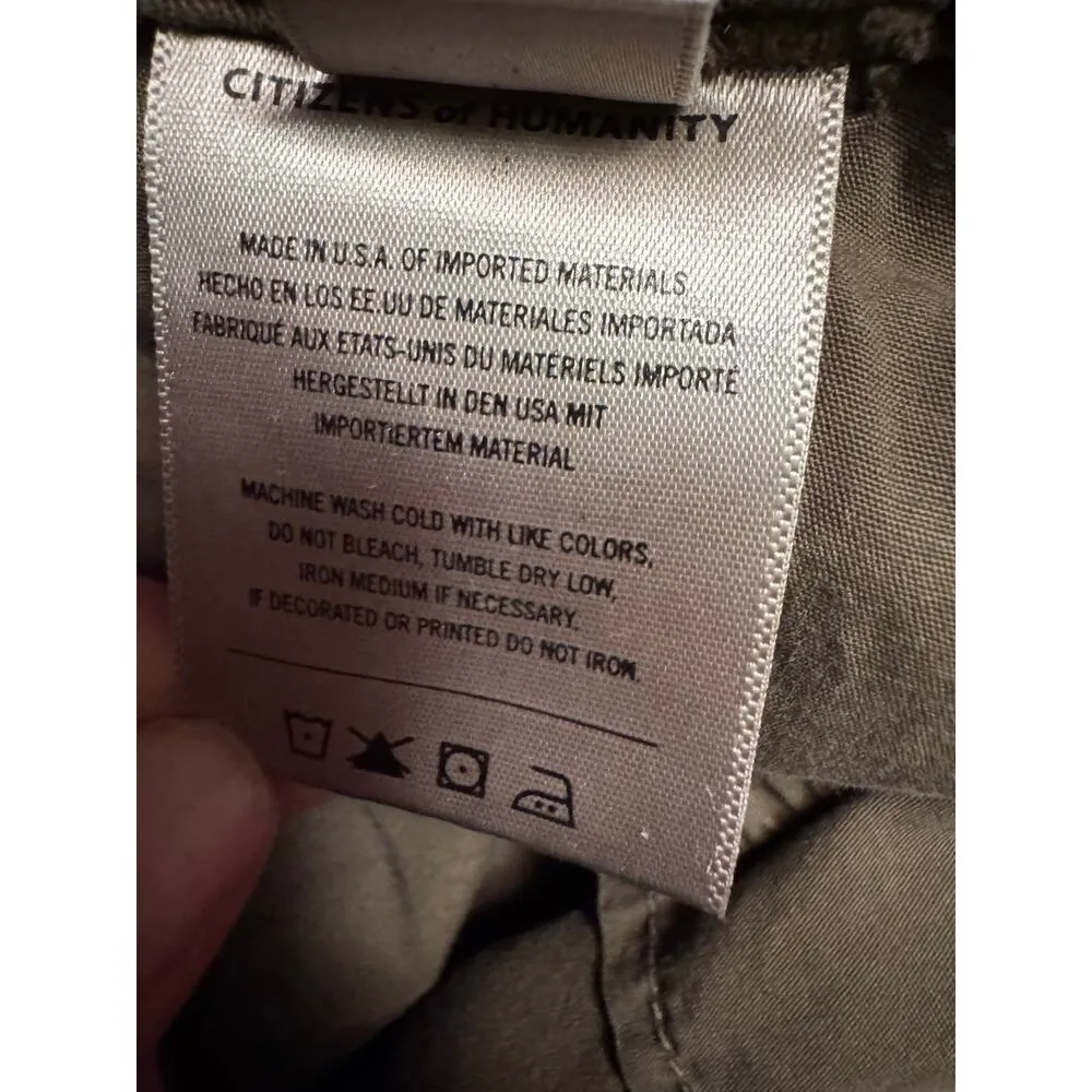 Citizens of Humanity Paloma women’s wide leg Trouser color green - Image 5