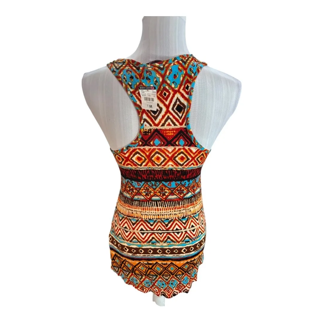 Body Central Orange Aztec Print Tank NWT Size M - Image 2