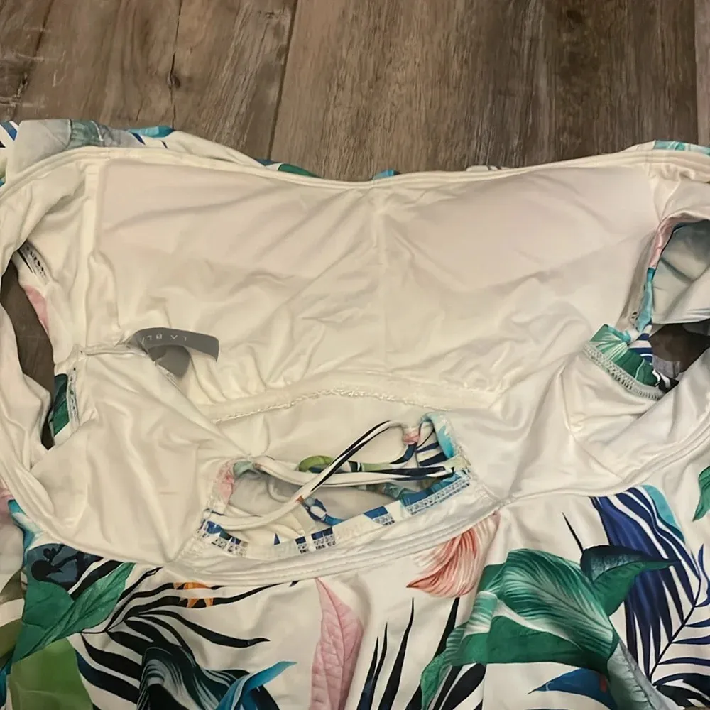 LA BLANCA IN THE MOMENT TROPICAL one piece swimsuit size 4 - Image 9