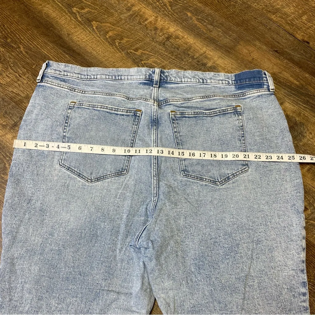 Abercrombie & Fitch Ultra High Rise Ankle Straight Womens 36/22R Blue Curve Love - Image 7