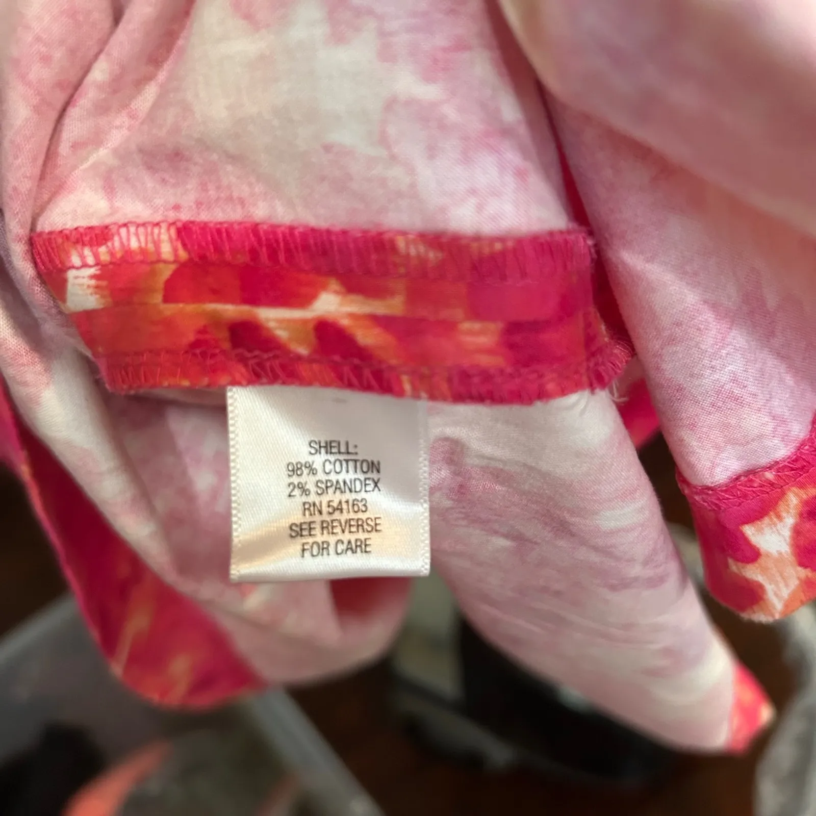 Dana Buchman Floral Print Pleated Sleeveless Dress Pink Orange Size 6‎ - Image 5