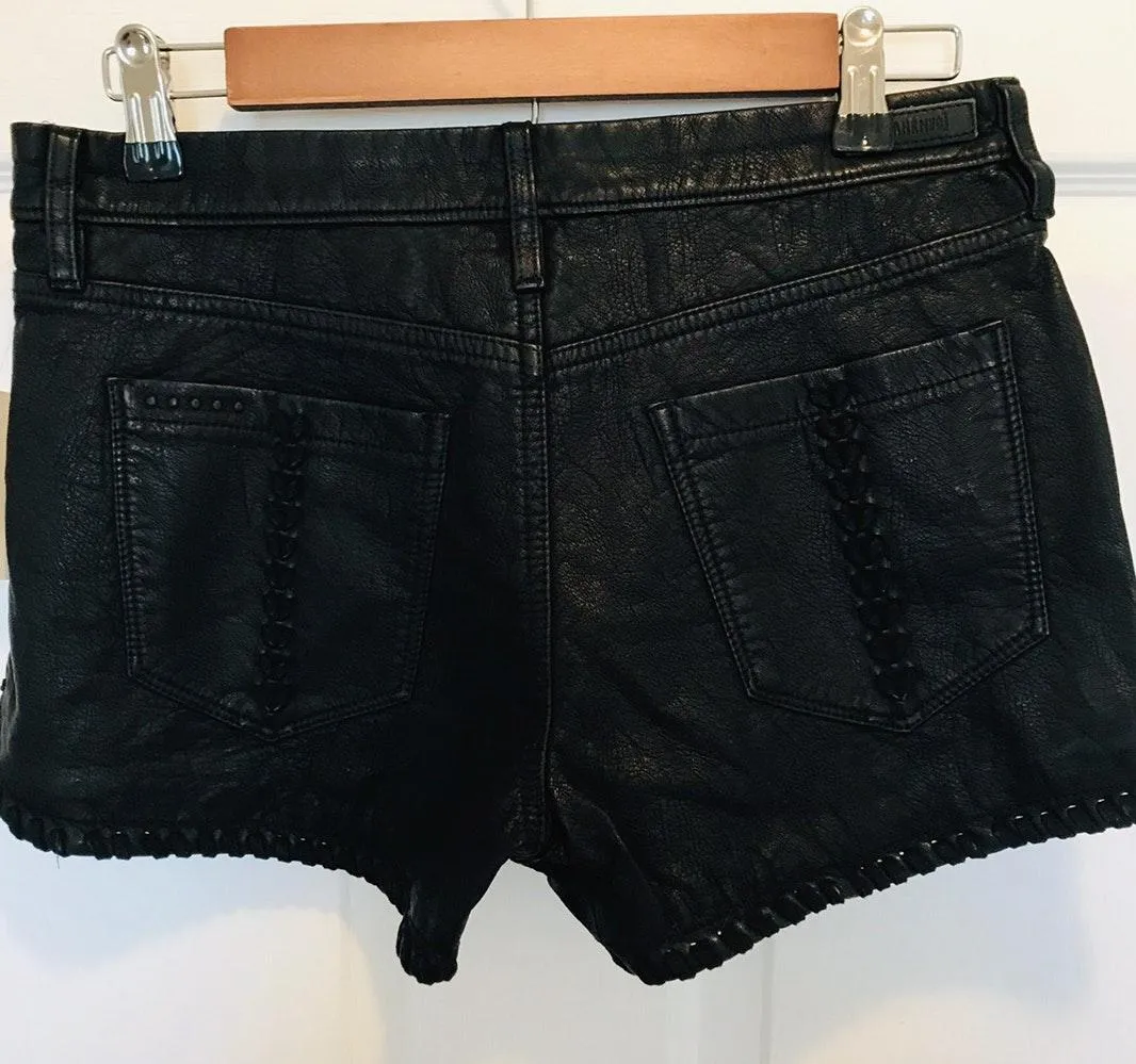 BLANK NYC Vegan Leather Shorts - Image 2