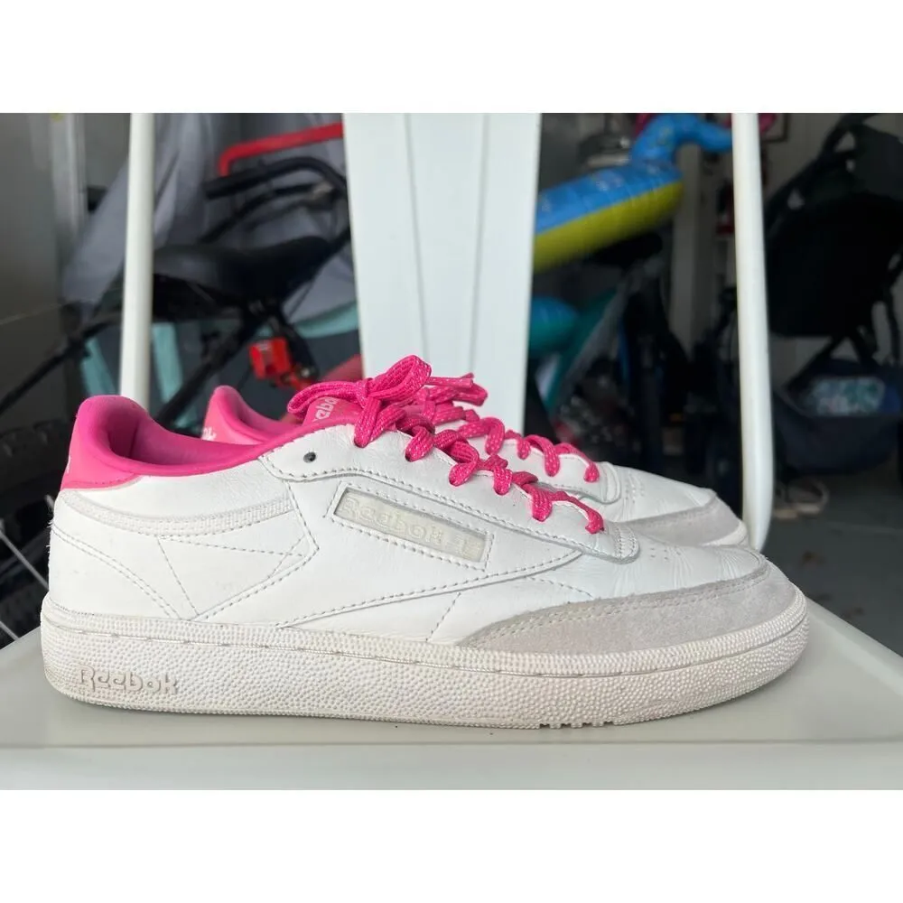 Reebok Women’s Club C 85 'Chalk Atomic Pink' Size 8.5 Sneakers - Image 6