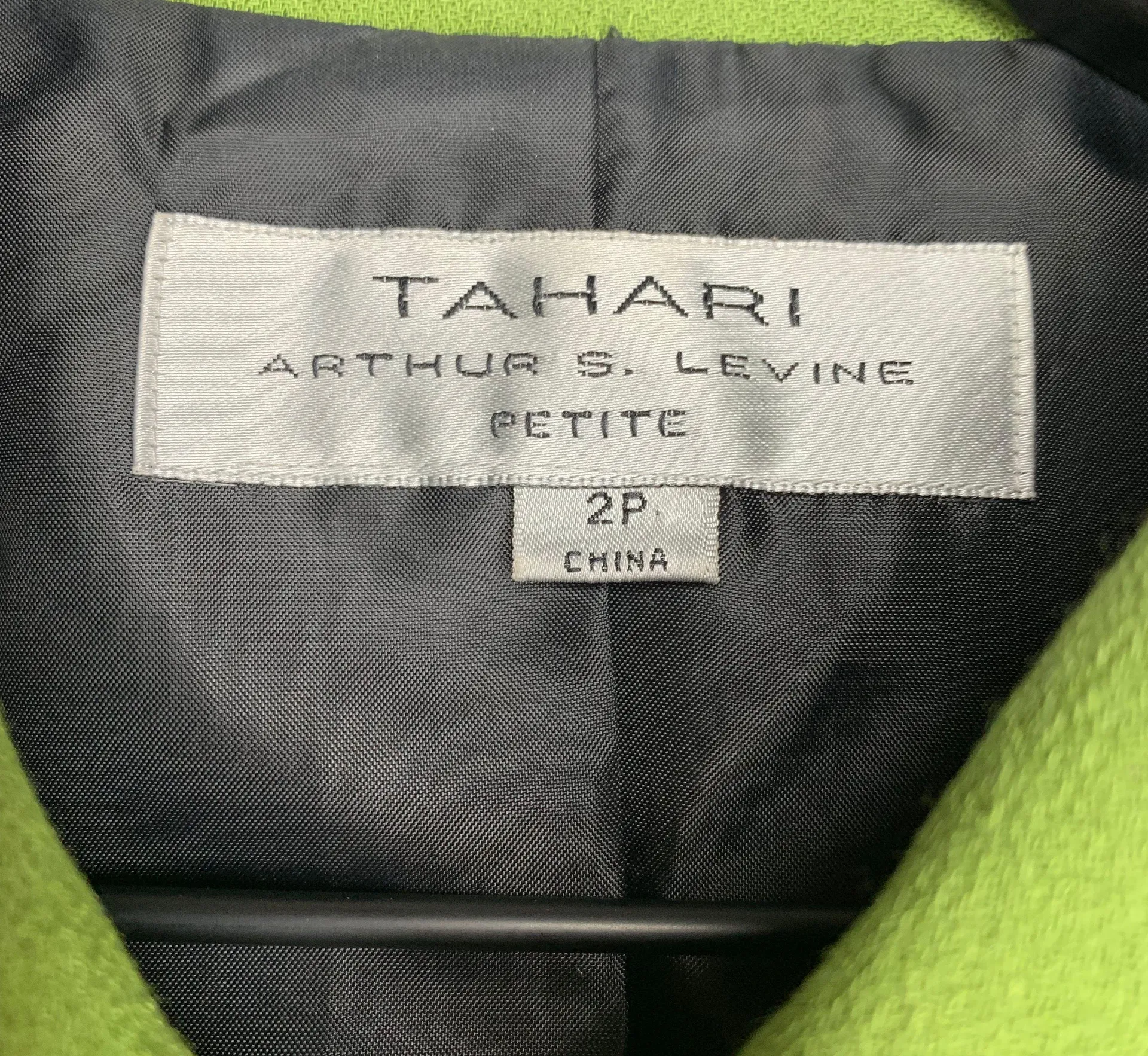 Thari ASL Tahari Arthur S. Levine Green Jacket - Image 10