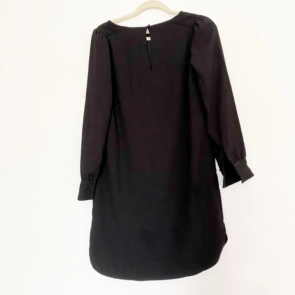 NWT J.CREW long-sleeve dress in 365 crepe Black NWT J.CREW long-sleeve dress in 365 crepe Black