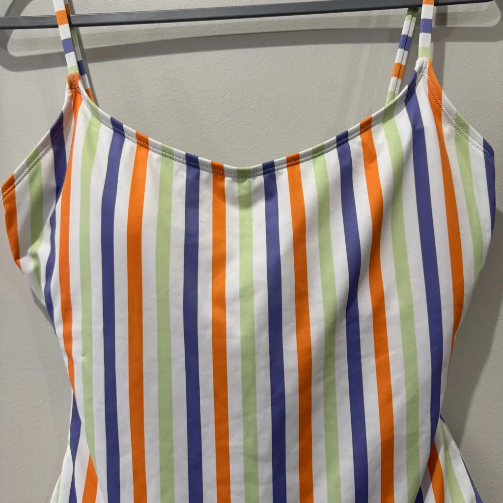 Andie Almafi One Piece Swimsuit Size XL Colorful Bright Stripe Pastel - Image 3