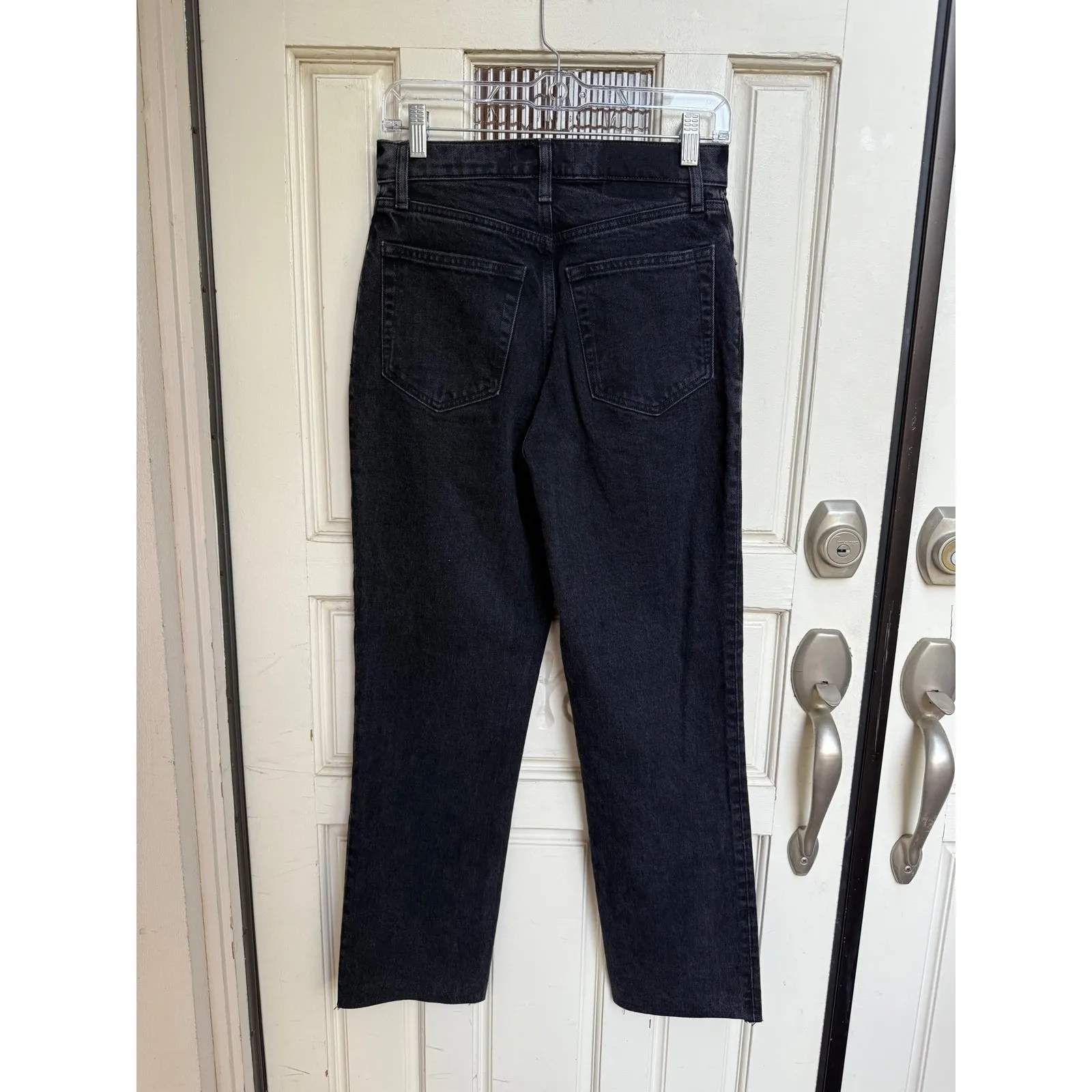 Abercrombie & Fitch The 90's Straight Ultra High Rise Black Jeans Size 26/2R‎ - Image 2