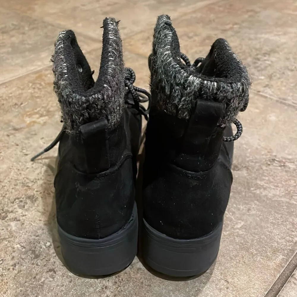 Universal Thread Danica Black Micro Suede Sweater Cuff Combat Boots Womens 6 - Image 5
