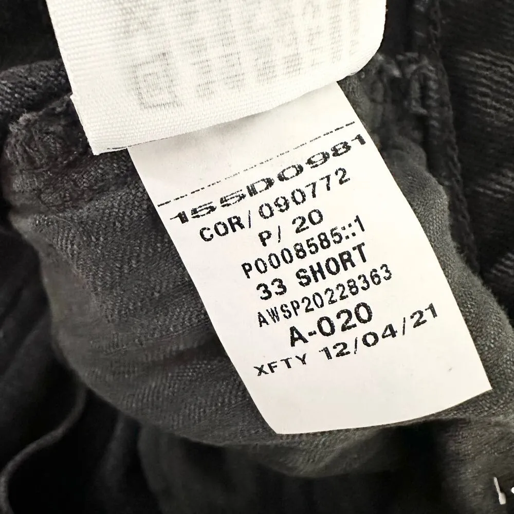 Abercrombie & Fitch Washed Black Grey Ultra High Rise Vintage 70s Flare Jeans 33 - Image 12