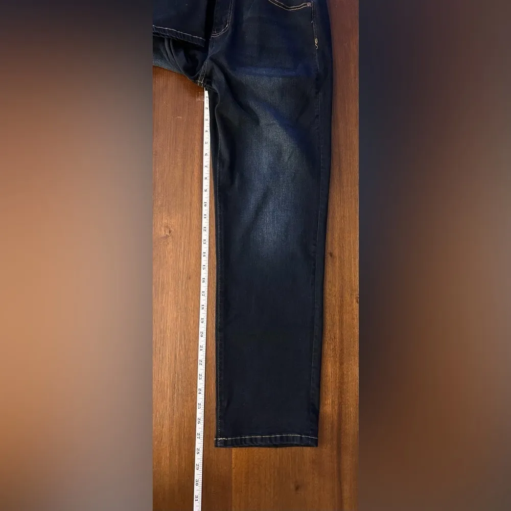 Soft Surroundings Straight Leg Dark Wash Jeans with lots of stretch - Size 10 - Image 5