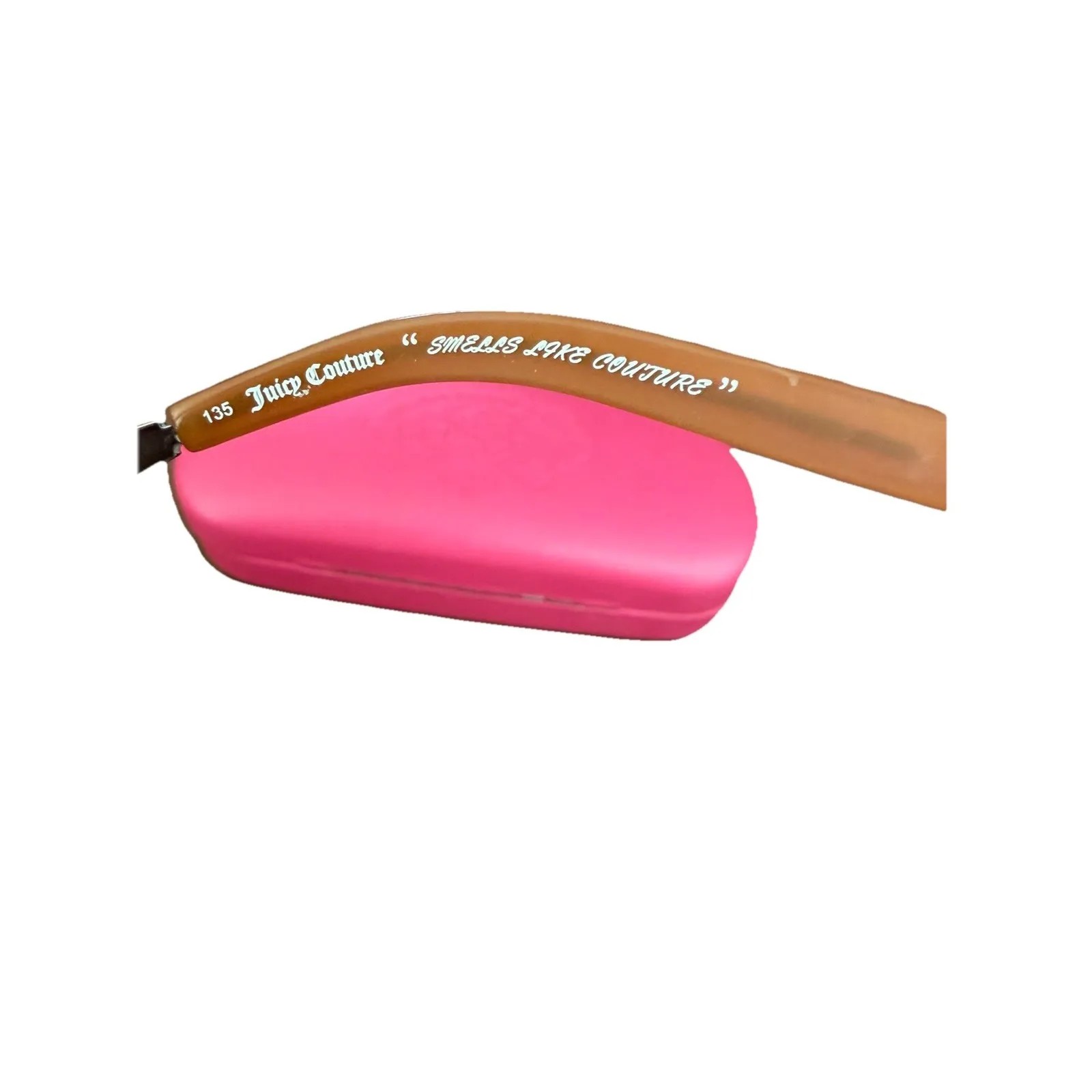 Juicy Couture Eyeglasses JU100 0JFL  135 Pink And Brown Rectangle, Women's - Image 7