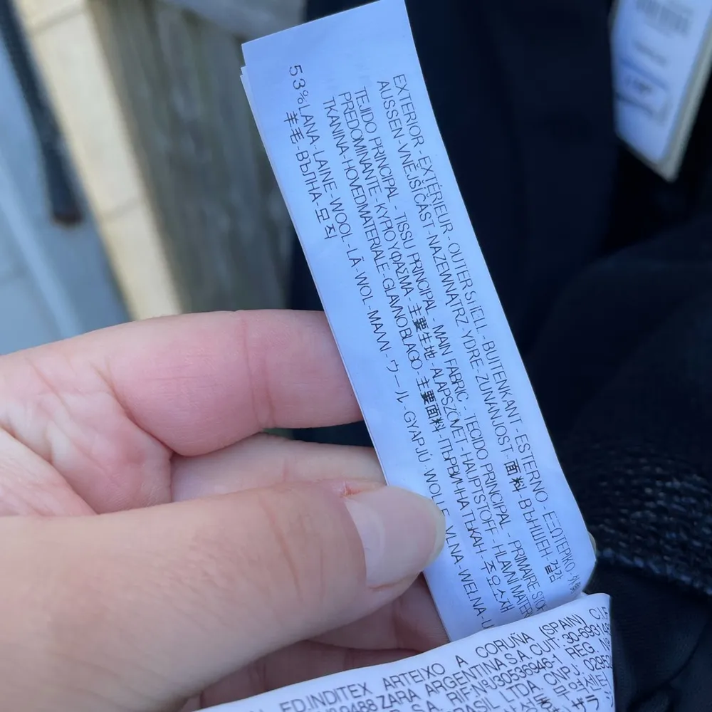 NWT ZARA WOOL BLEND SHORT COAT - Image 14