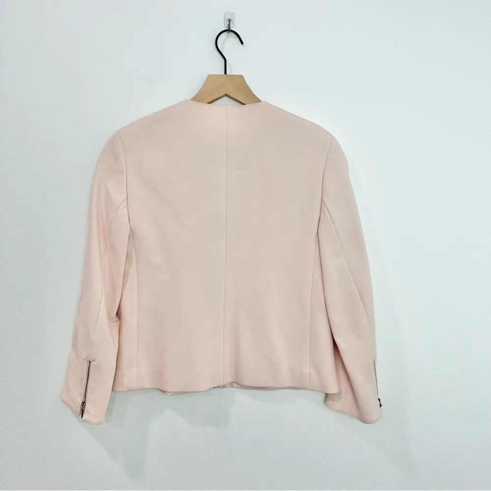 Akris Punto Exclusive Saks Blazer Jacket Pink Zipper size 6 - Image 2