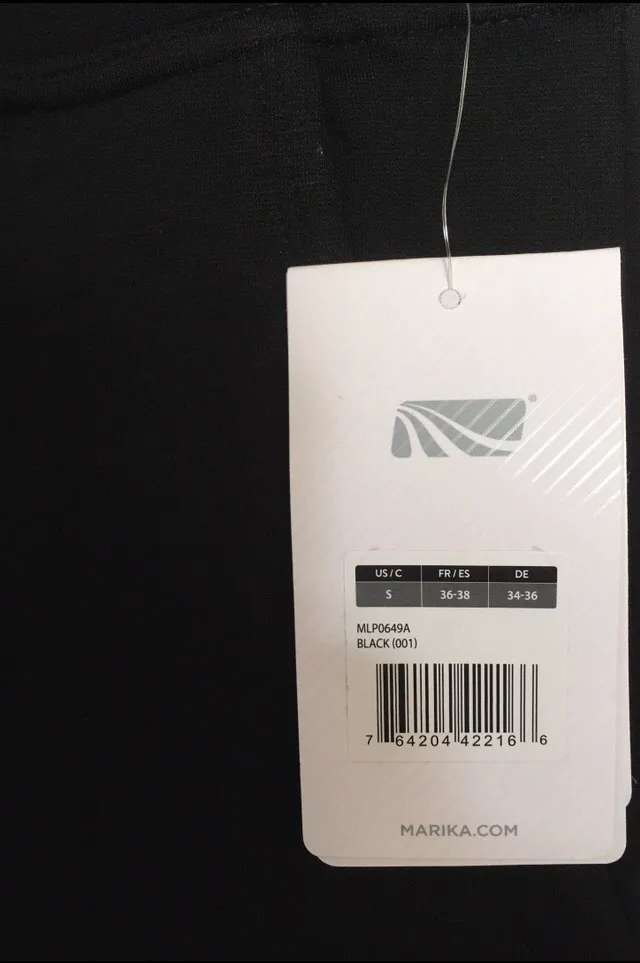 Marika Black Leggings, Small - Image 2