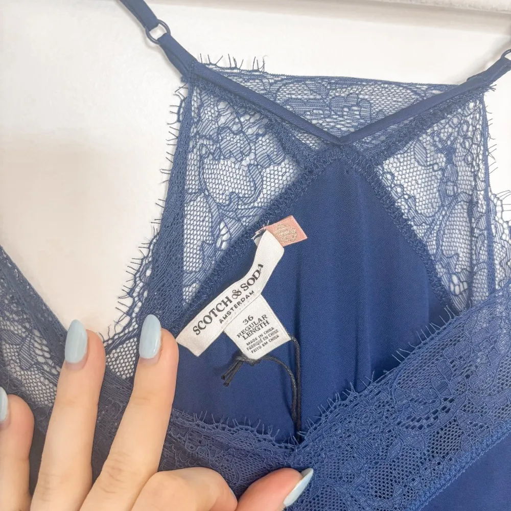 NEW Scotch & Soda Cami Maxi Dress Lace Slip - Image 5