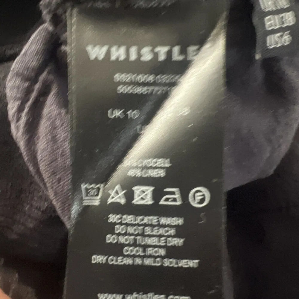 Whistles Women's Amber Cargo Pocket Pants Black Tonal Stripe Cargo Pocket Size 6 - Image 6