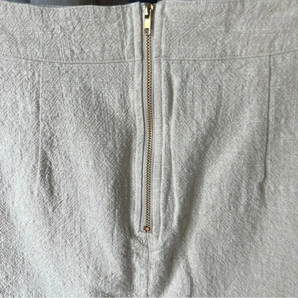 LIONESS beige mini skirt a-line sand textured princess Polly high waisted rise - Image 6