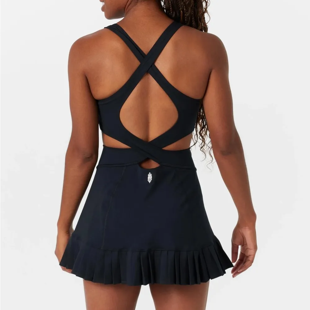 NWT Free People Movement Back It Up Skortsie Active Dress in Black Women’s XL - Image 2