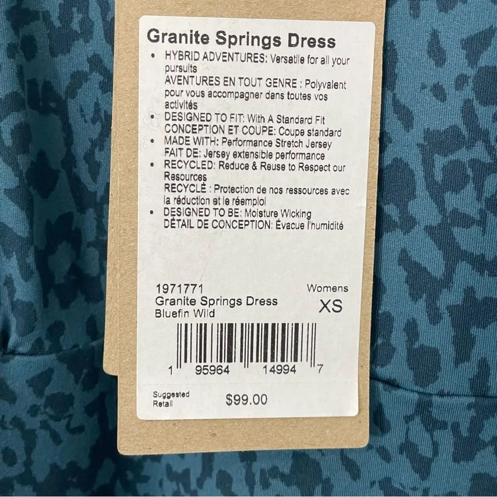NWT prAna Granite Springs Dress in Bluefin Wild‎ Size XS - Image 6
