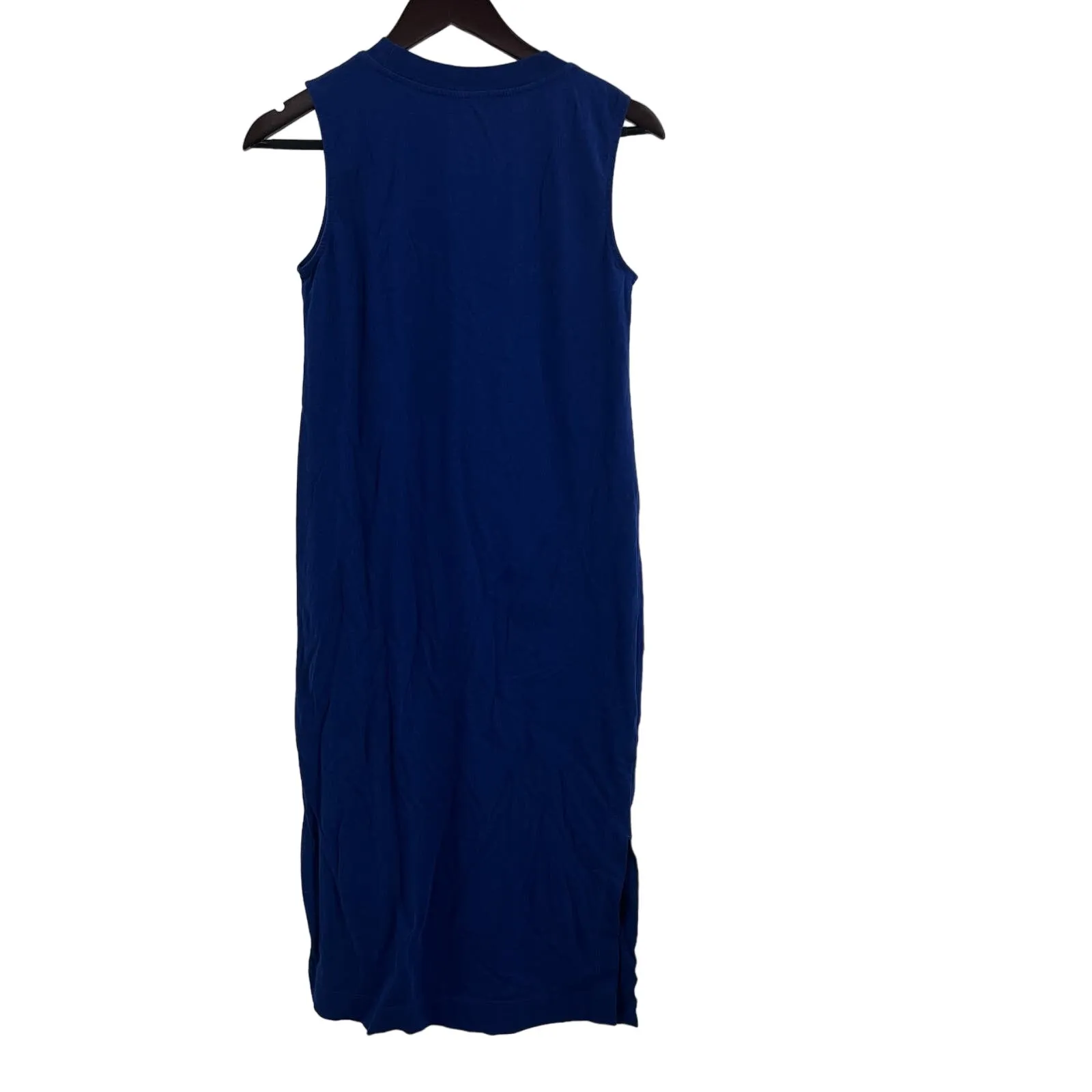 Everlane Blue Cotton Tee Shirt Dress Midi Size‎ XS FLAW New - Image 4