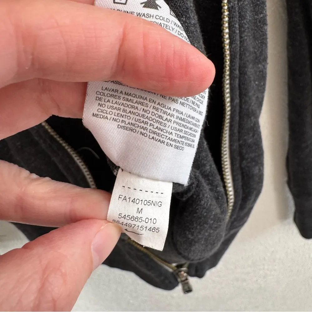 Nike Gym Vintage Full Zip Lightweight Hoodie Size Medium - Image 6