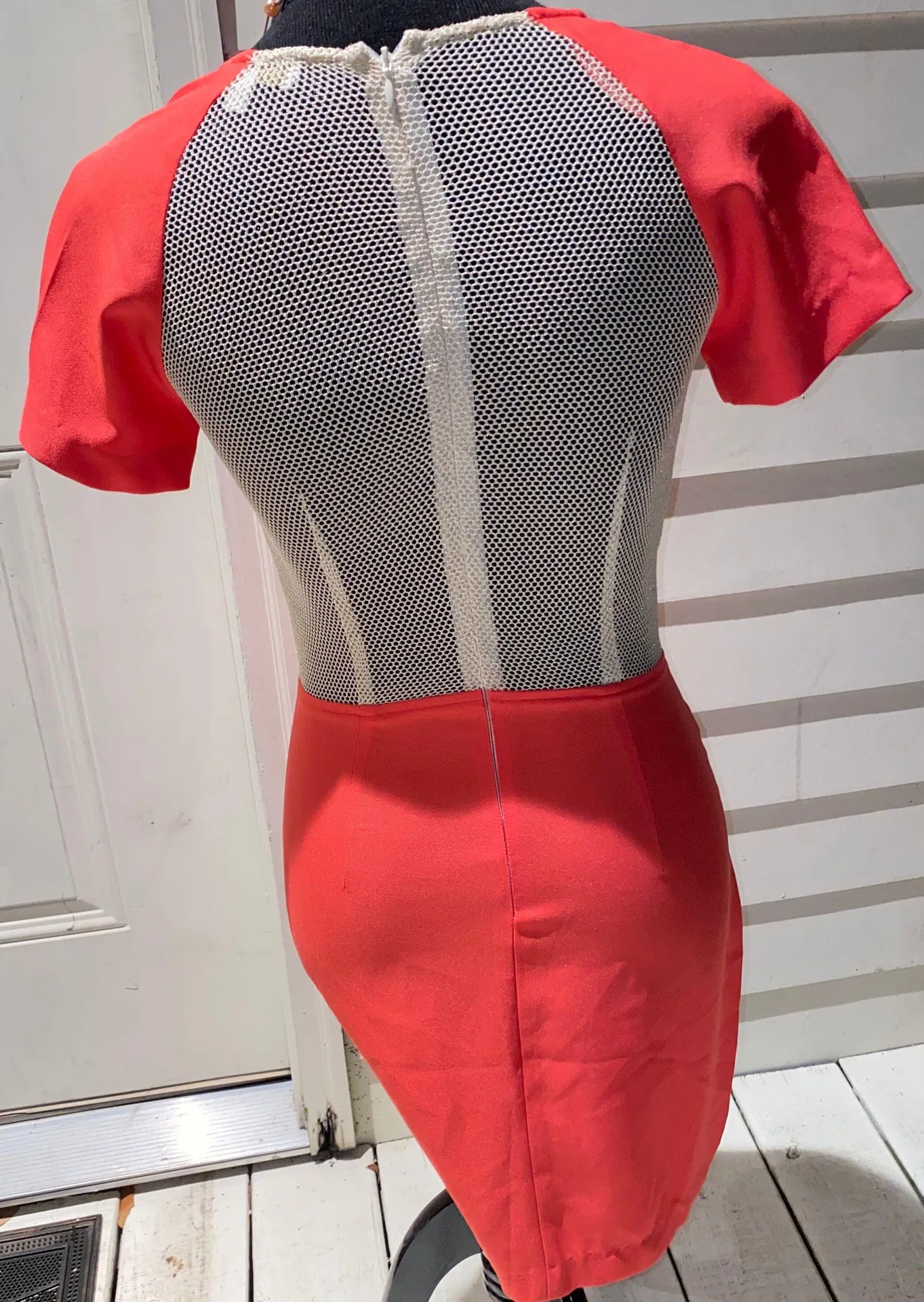 orange coral dress SM - Image 2