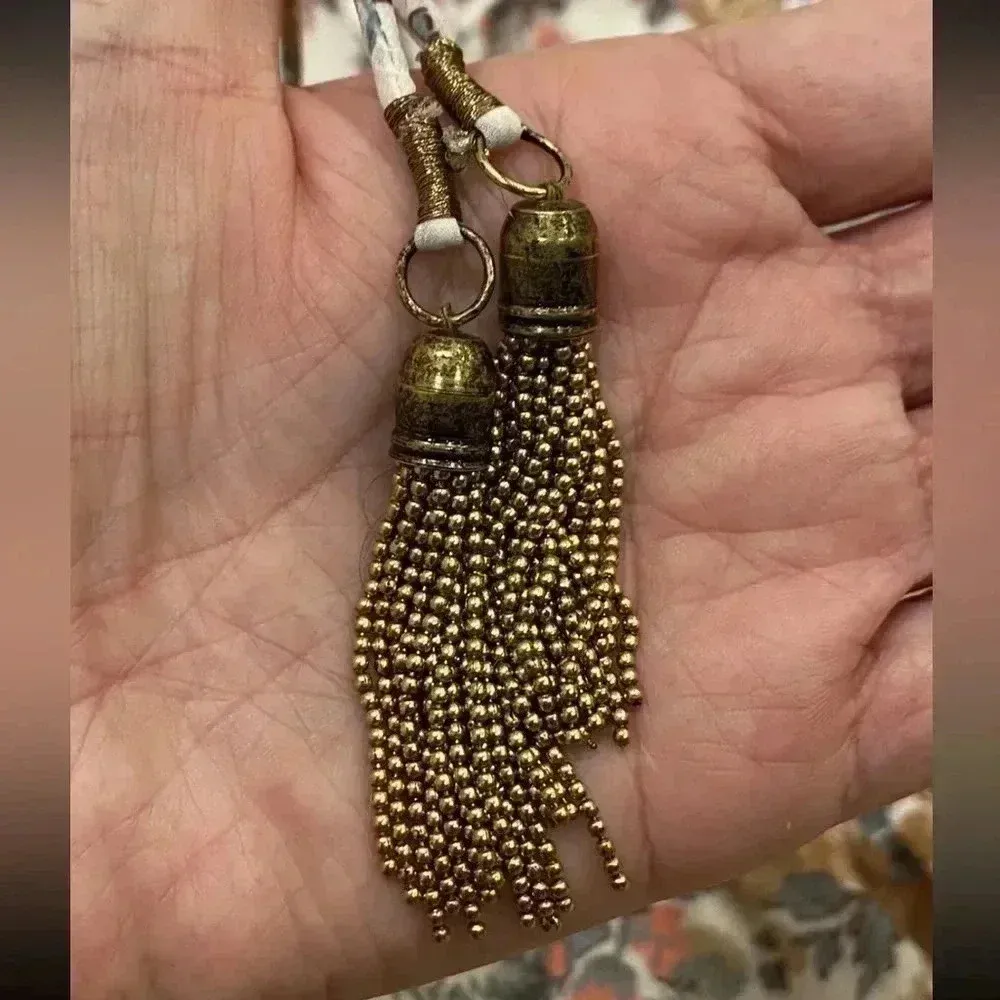 Anthropologie LOVE THE LABEL Boho Floral Tippy Border Dress Euphoria Size L NWT - Image 7