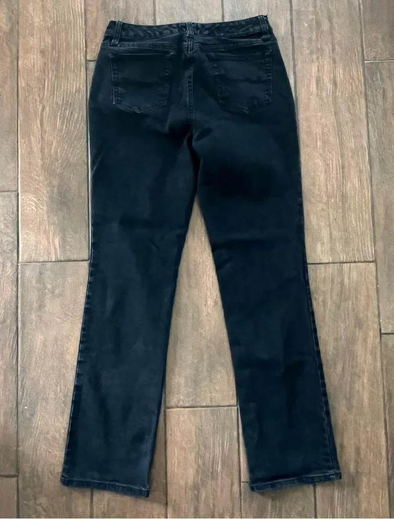 Black Denim Straight Leg Jeans by St. John's Bay size 10 - Image 2