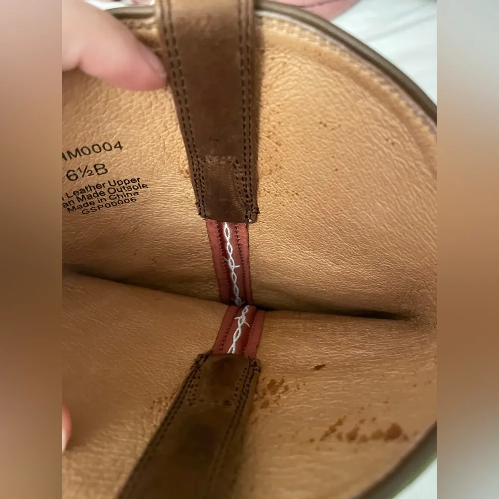 NWOT  | Light Green/Brown Leather Cowgirl Boots | 1/2 Sz Lg | $200 + - Image 15