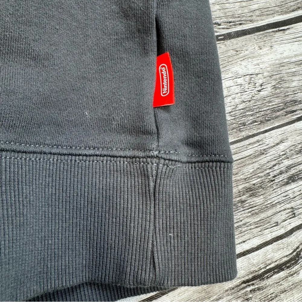 Nintendo Women Legend of Zelda Pullover Sweatshirt S SM Small Charcoal Grey Gray - Image 8