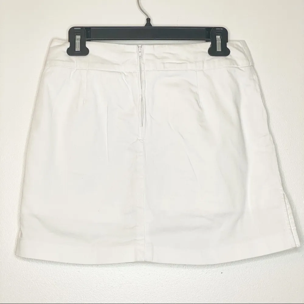 D.F.A. Petite white skirt with striped tie Size 6P - Image 3