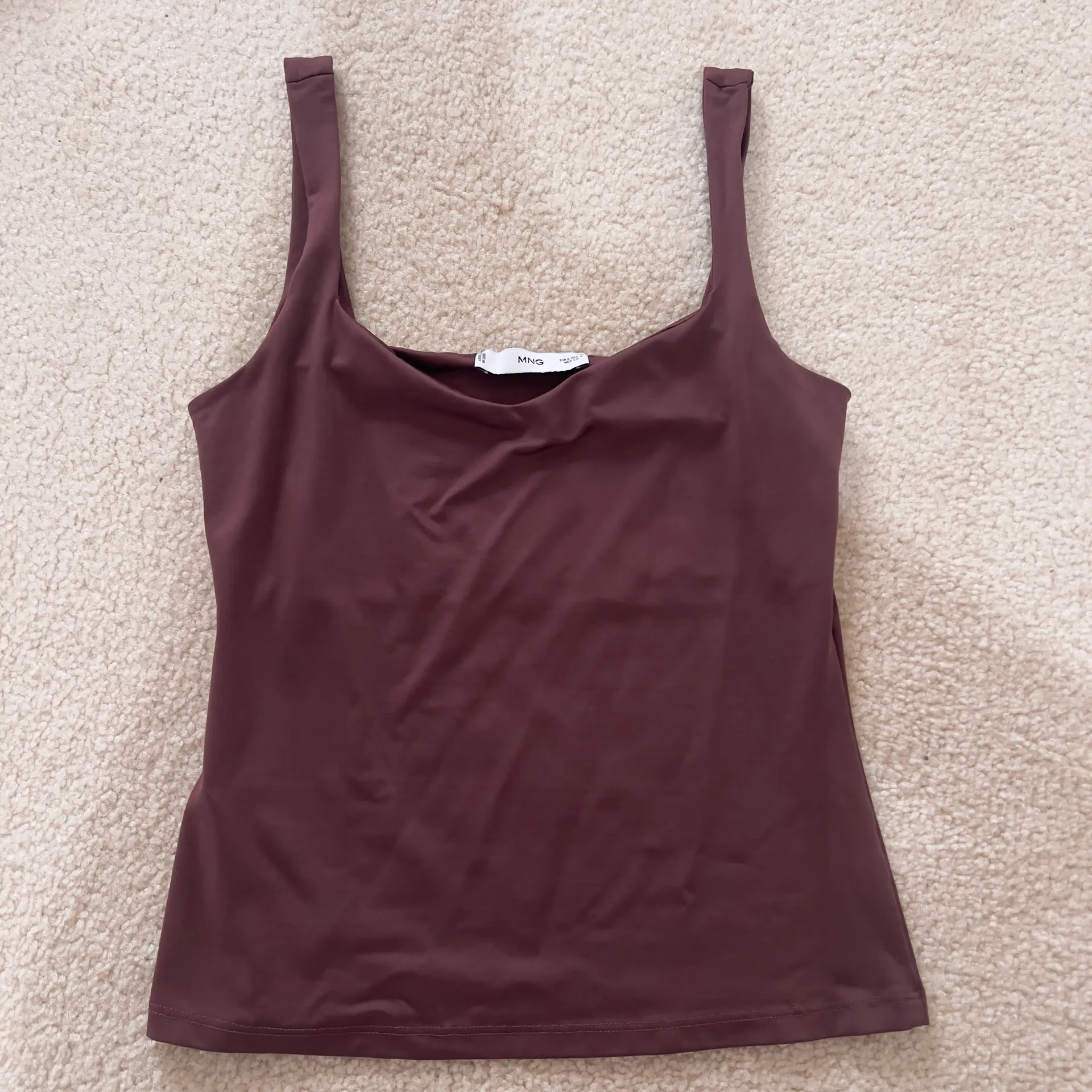 Mango Brown Sweetheart Tank Top - Image 5