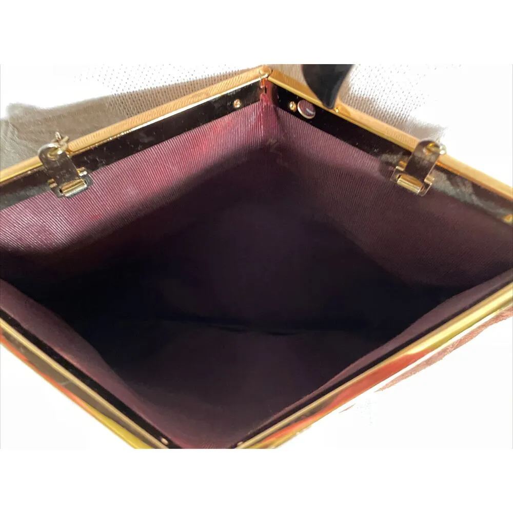 Vintage Harry Levine HL USA Womens Crossbody Purse Brown Suede Leather - Image 6