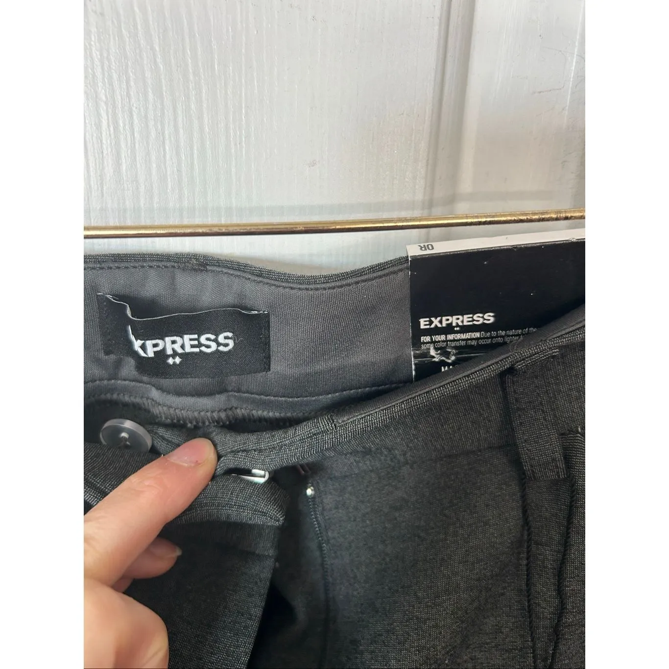 Express skinny high-rise machine, washable work dress pants size 0 R work attire - Image 2