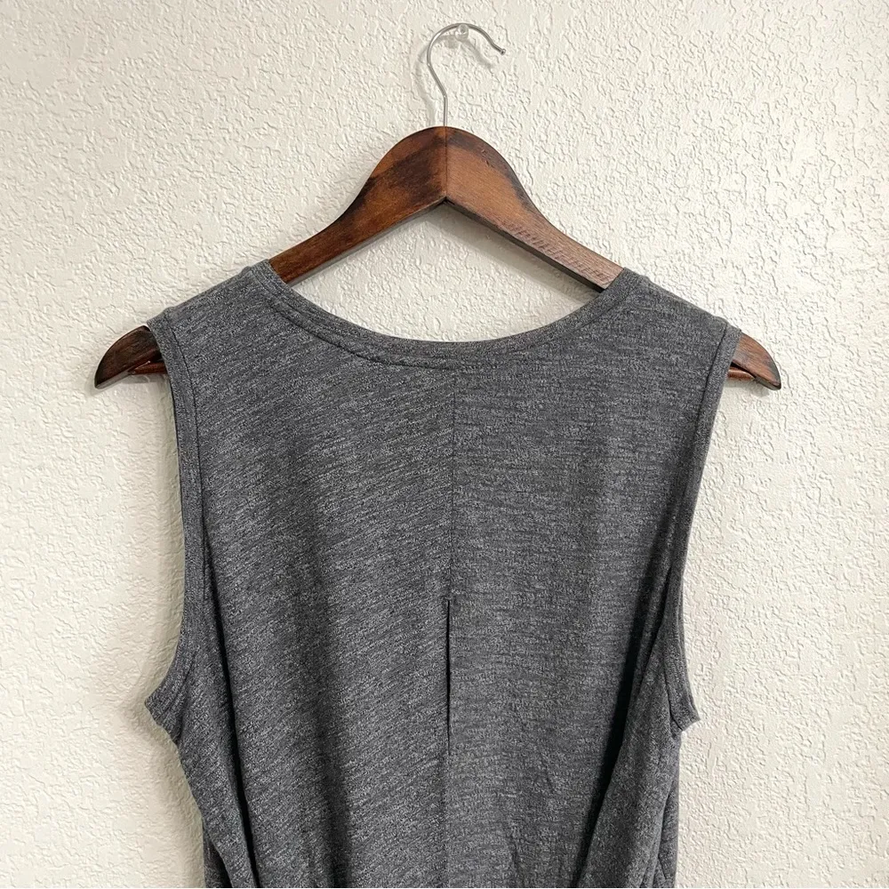 Athleta Womens Shirt Tank Siro Twist Back Sleeveless Heather Gray Size Large - Image 6