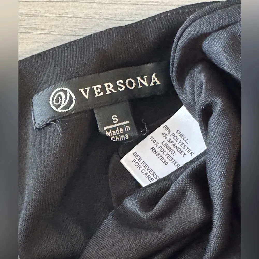 Versona Chic Black 3/4 Sleeve Dress Size S - Image 5