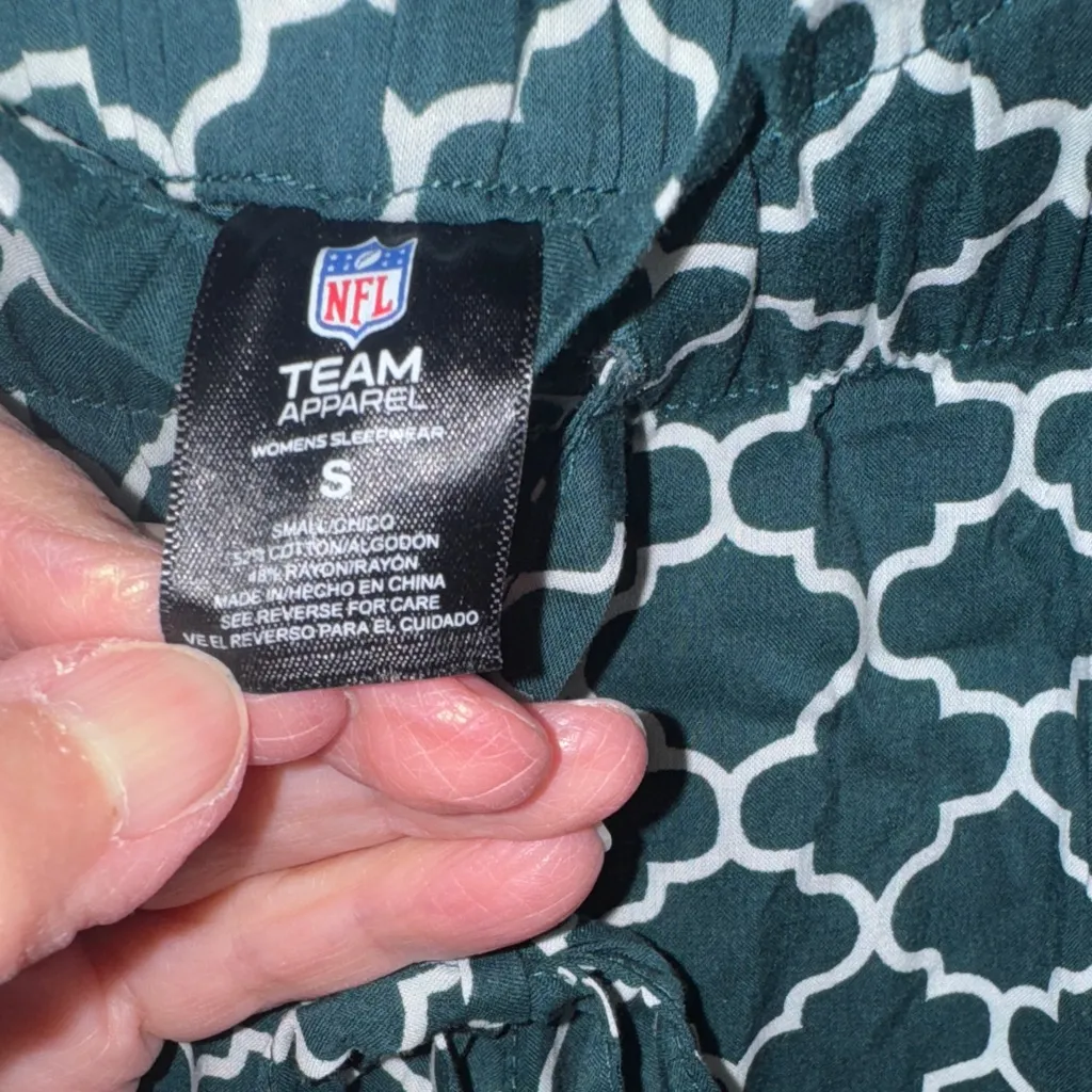 Stylish Geometric Print Pajama Pants Green - Image 5