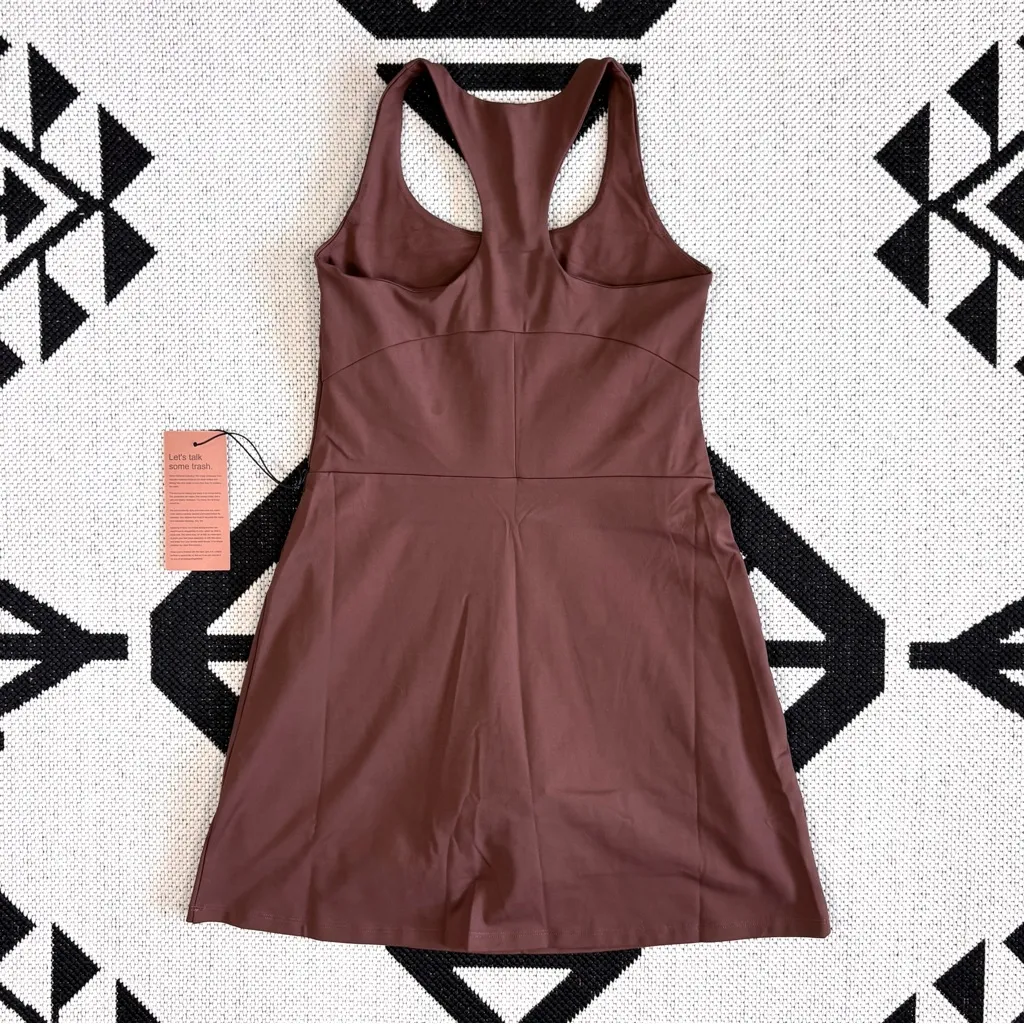 Girlfriend Collective Paloma Racerback Dress in Earth Brown - Image 13
